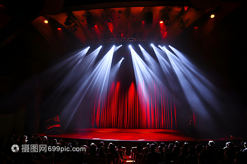 剧院舞台红幕摄影 捕捉光影与情感的华美瞬间
